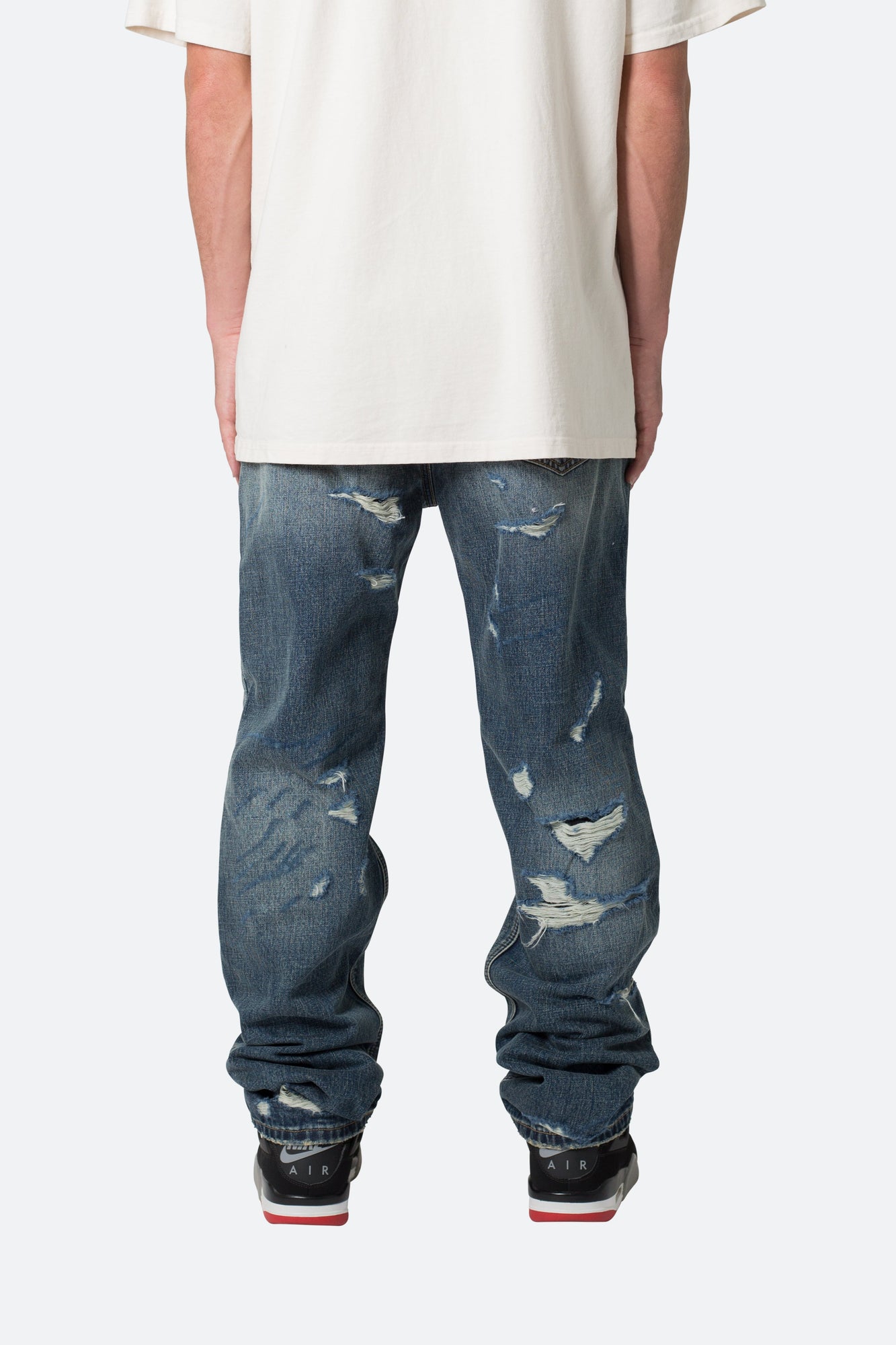V567 Baggy Destroyed Denim | Blue