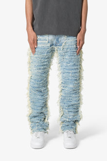 V631 Baggy Frayed Denim | Blue