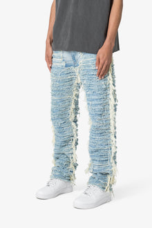 V631 Baggy Frayed Denim | Blue