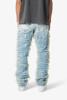 V631 Baggy Frayed Denim | Blue