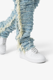 V631 Baggy Frayed Denim | Blue