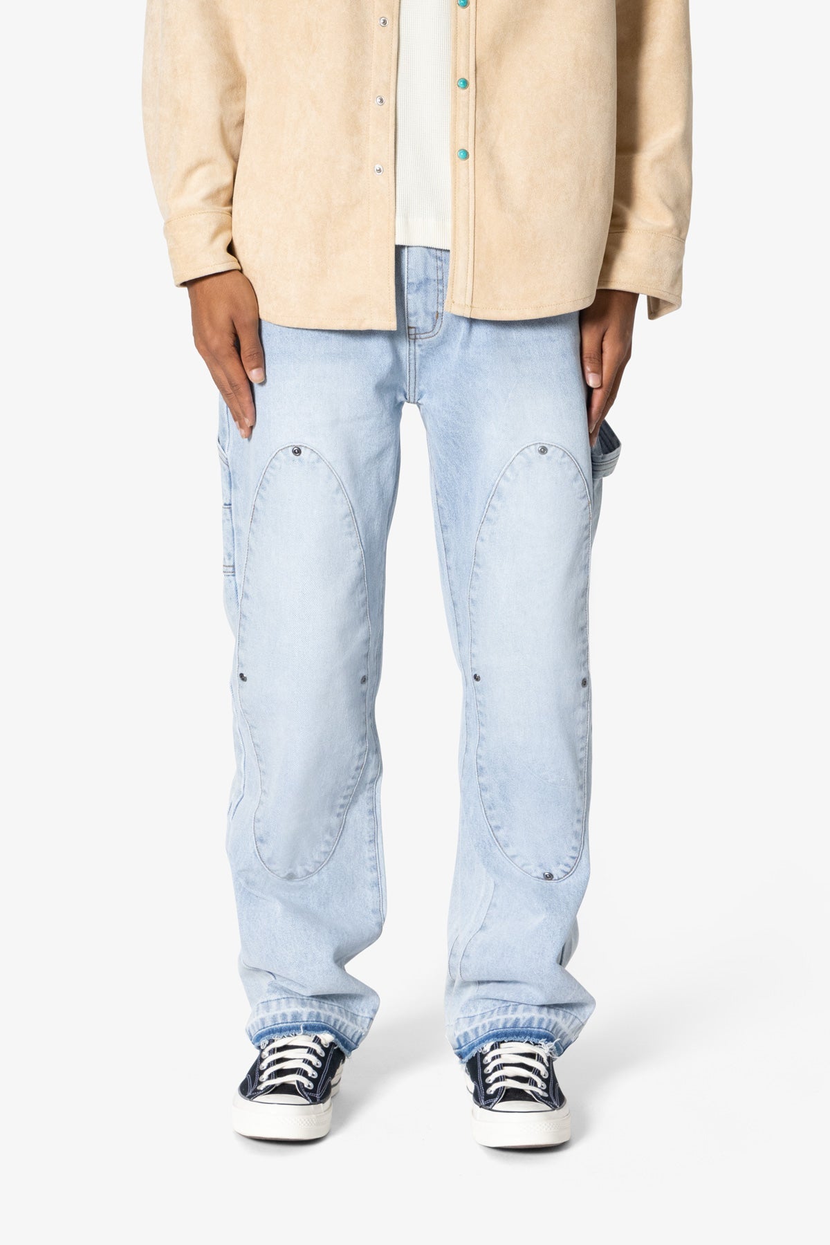 V694 Oval Double Knee Denim | Blue