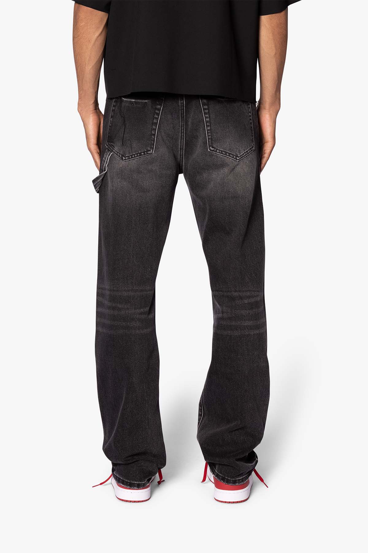 V704 Studded Double Knee Denim | Black