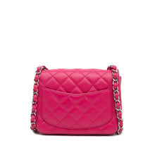 Chanel Pre-Owned Mini Square Classic Lambskin Flap | Women | Pink x Dark Pink