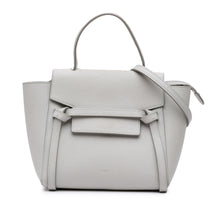 Celine | Pre-Owned Nano Grained Calfskin Belt Bag | Gray/Light Gray