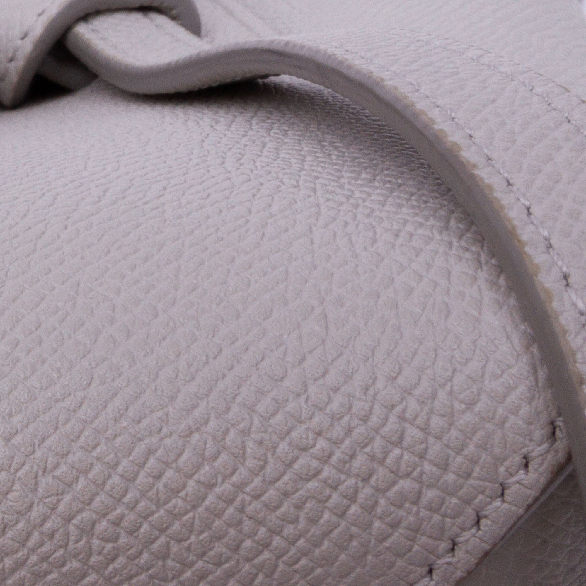 Celine | Pre-Owned Nano Grained Calfskin Belt Bag | Gray/Light Gray