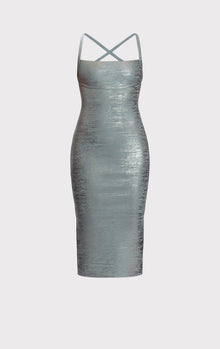 The Zoey Dress | Smoke Foil