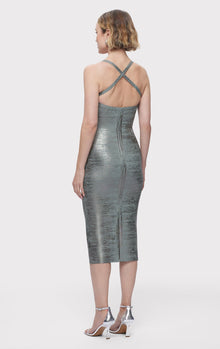 The Zoey Dress | Smoke Foil