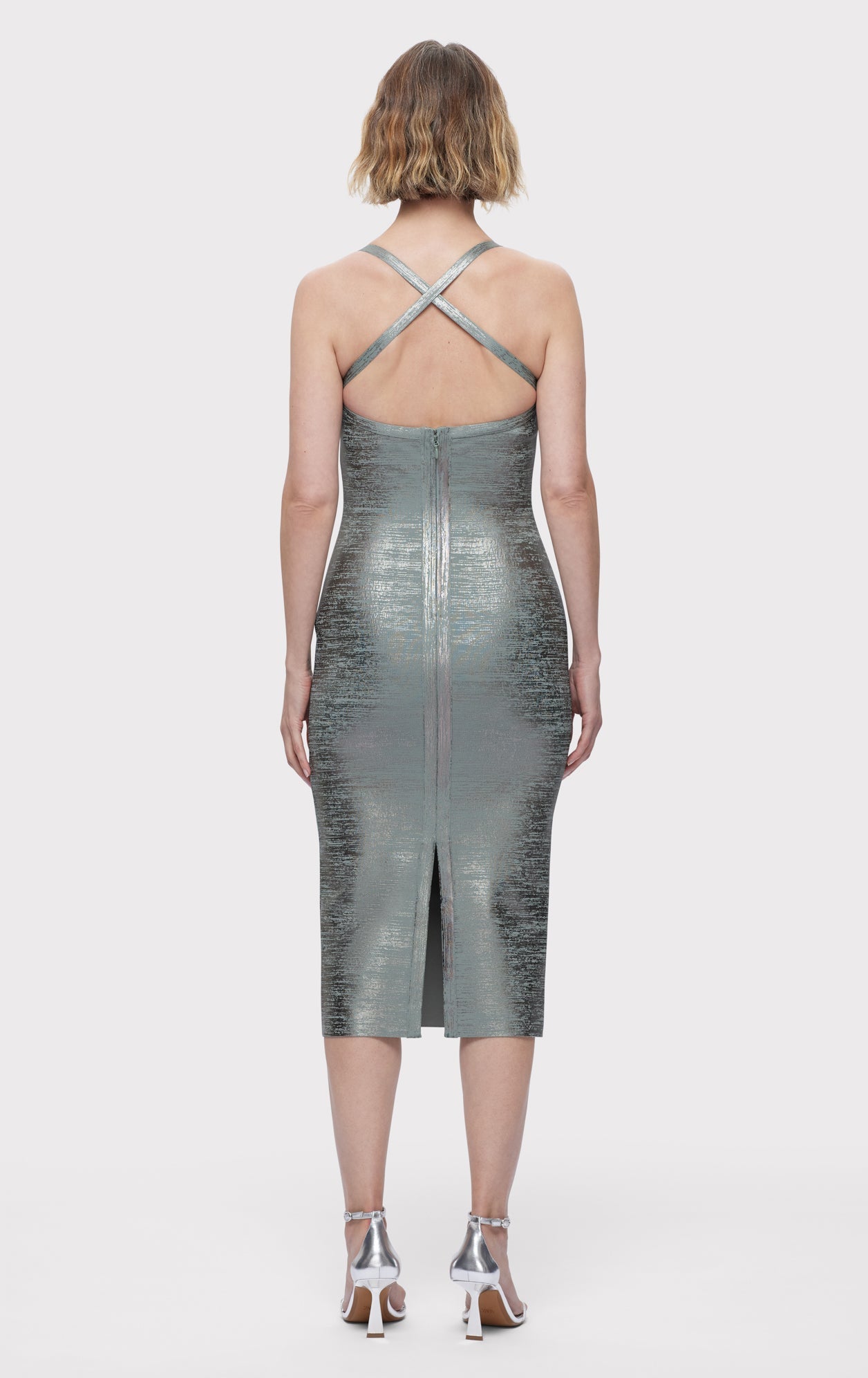 The Zoey Dress | Smoke Foil