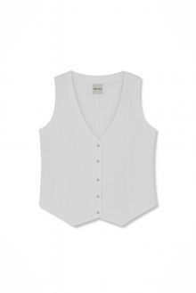 Violette Vest | White