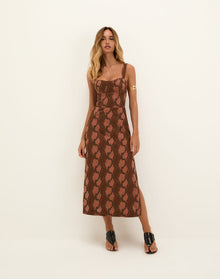 Coen Midi Dress - Embroidered Devotion XS
