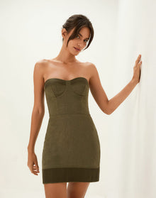 Mallorca Short Dress - Evergreen XS