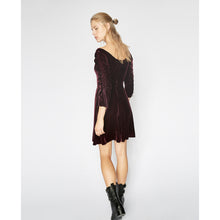 Velvet Dress | Women | Burgundy