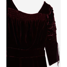 Velvet Dress | Women | Burgundy