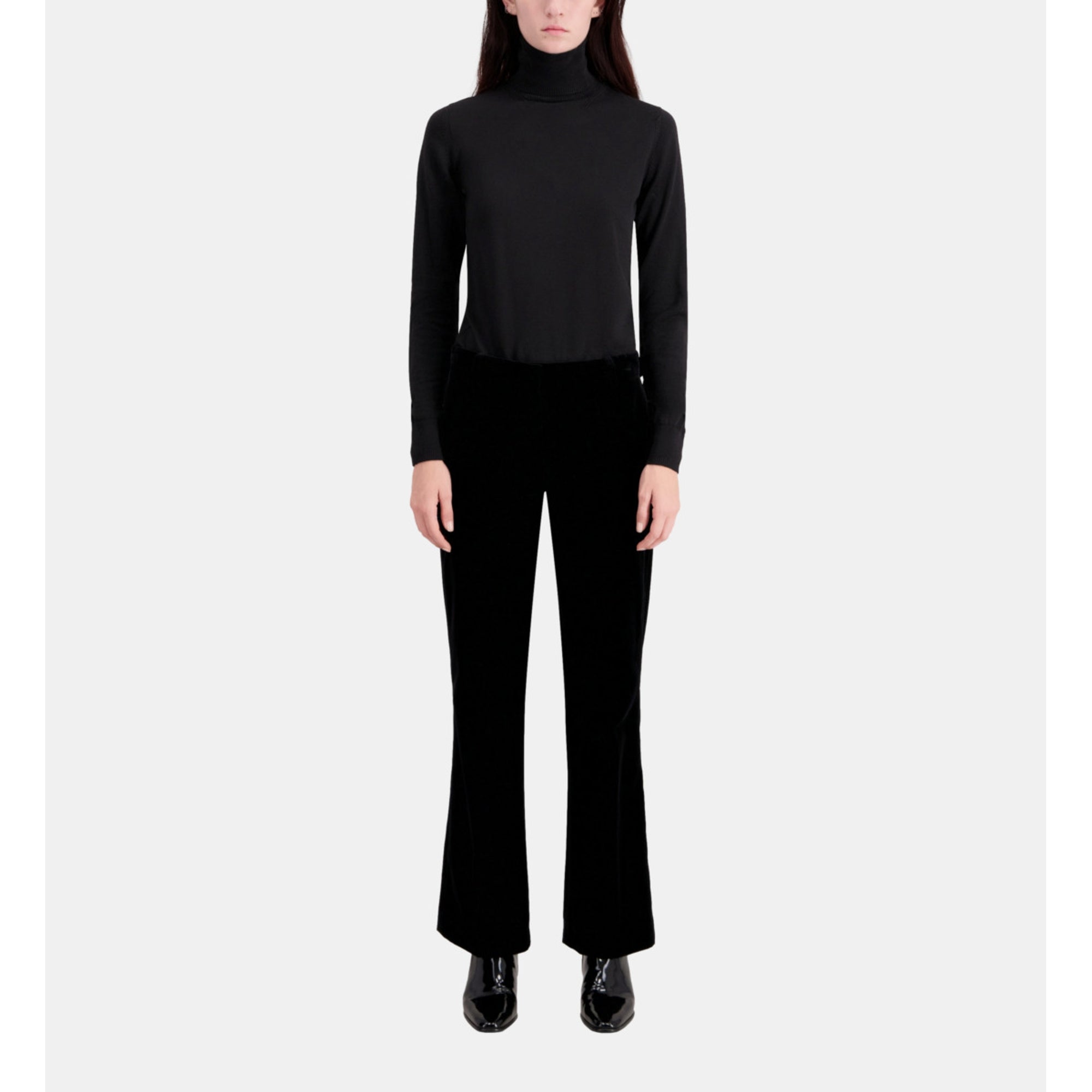 Velvet Suit Trousers | Women | Black