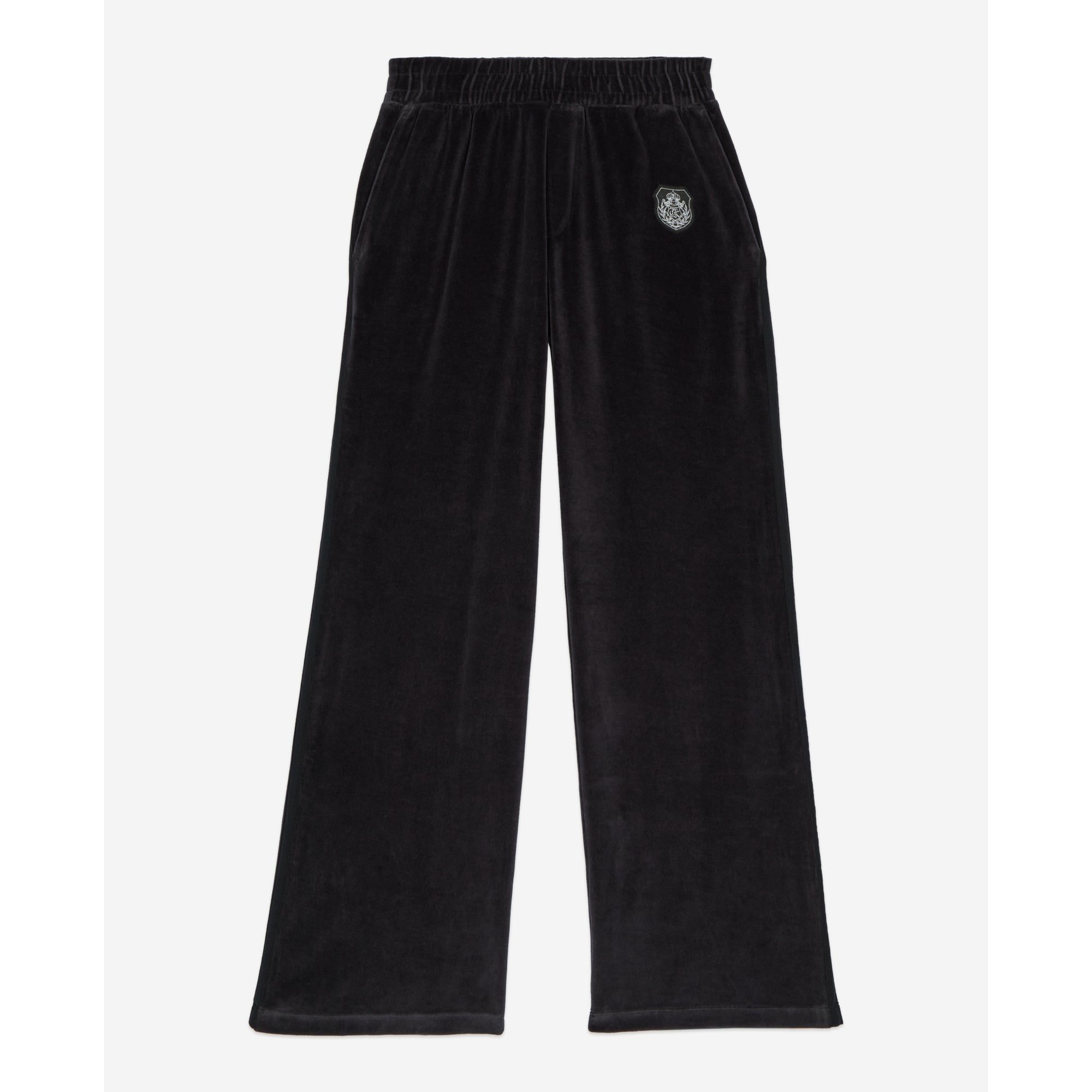 Velvet Tracksuit Trousers | Women | Black