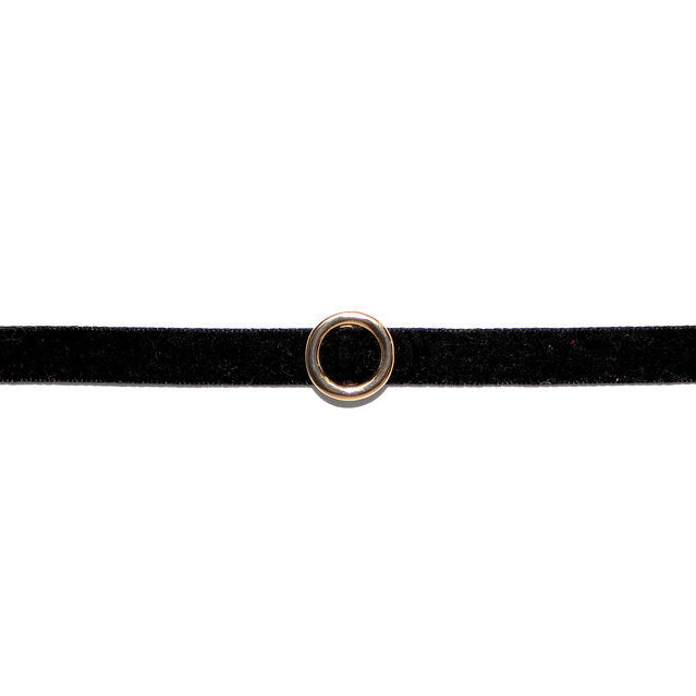 Velvet Ring Choker | Black