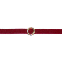Velvet Ring Choker | Burgundy