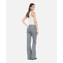 Vichy Check Flare Trousers | Women | Black x White