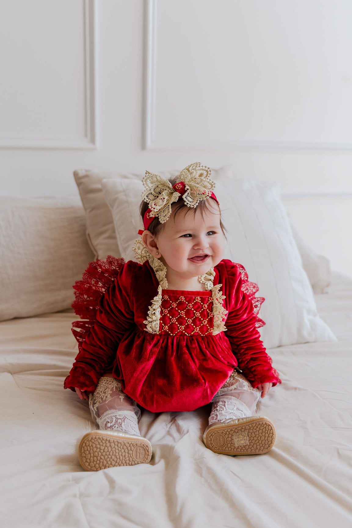 Victoria Red Velvet Hair Sash
