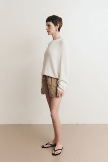 Pia Cotton Sweater | Bone