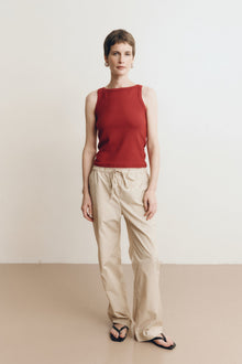 Clara Stripe Pant | Dune-Stripe
