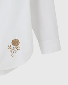 Womens | Garment Dyed Pom Pom Marigold Shirt | White