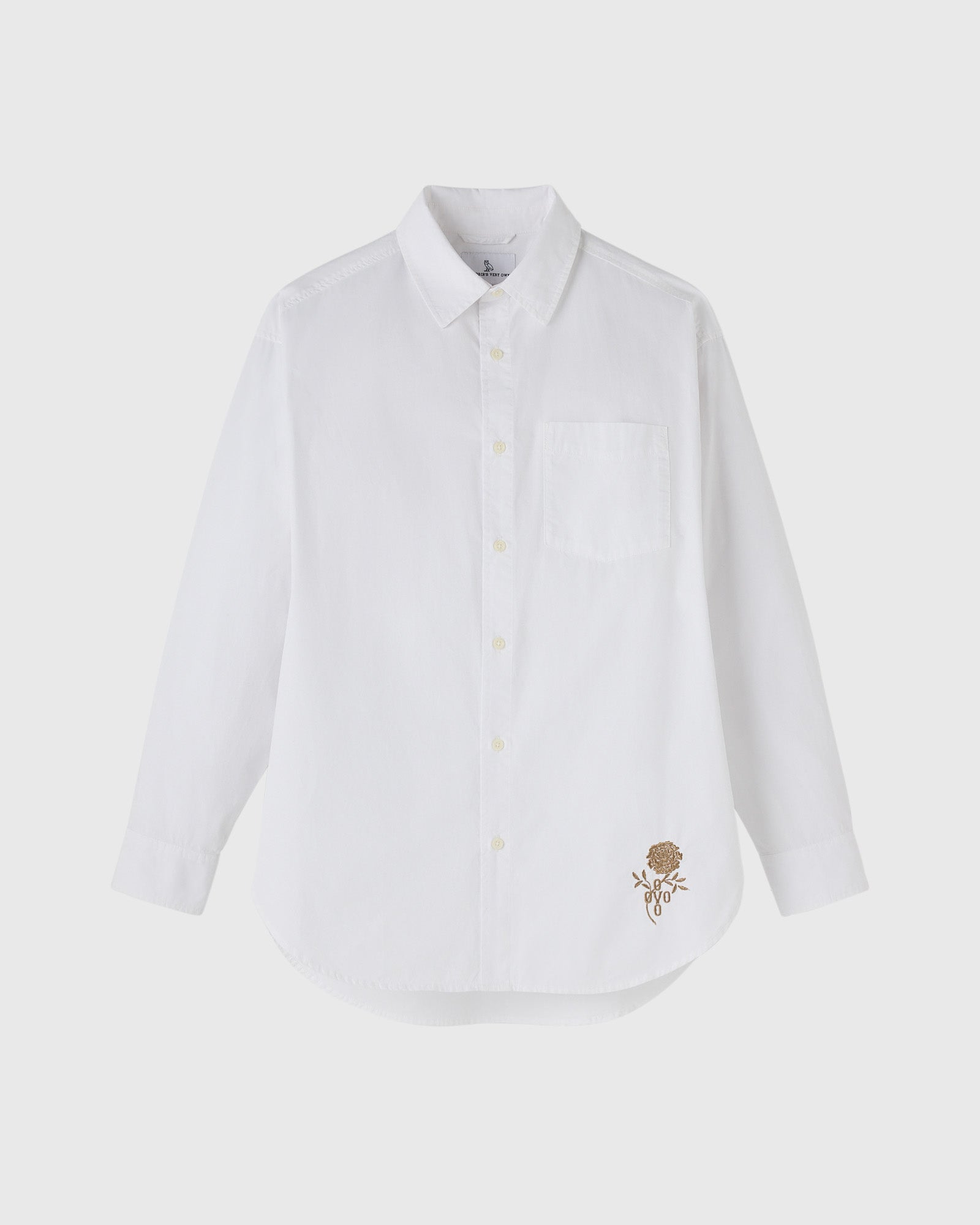 Womens | Garment Dyed Pom Pom Marigold Shirt | White