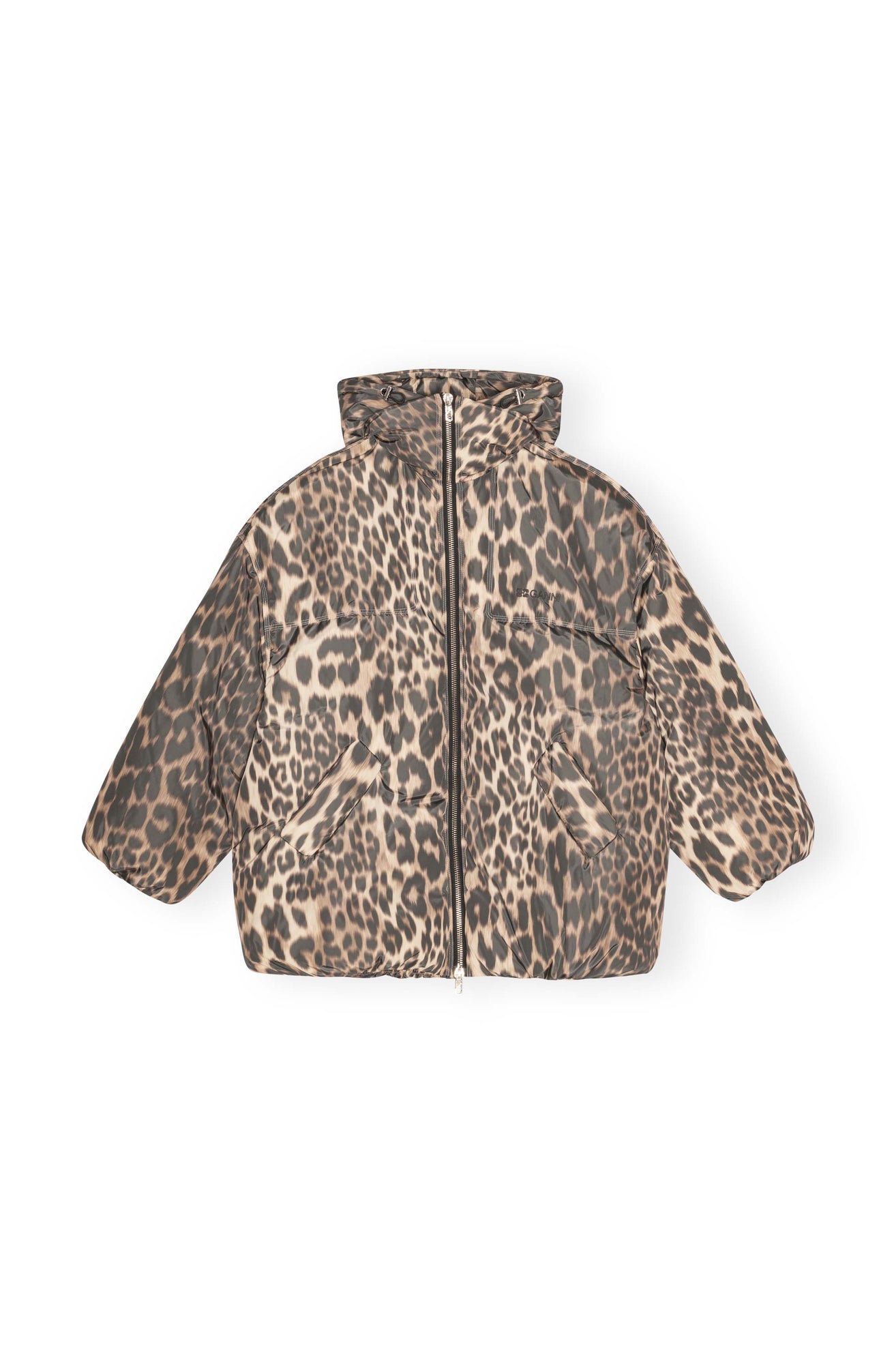 Leo Puffers Midi Jacket | Almond Milk