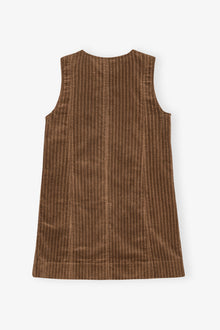 Stretch Corduroy Mini Dress | Rain Drum