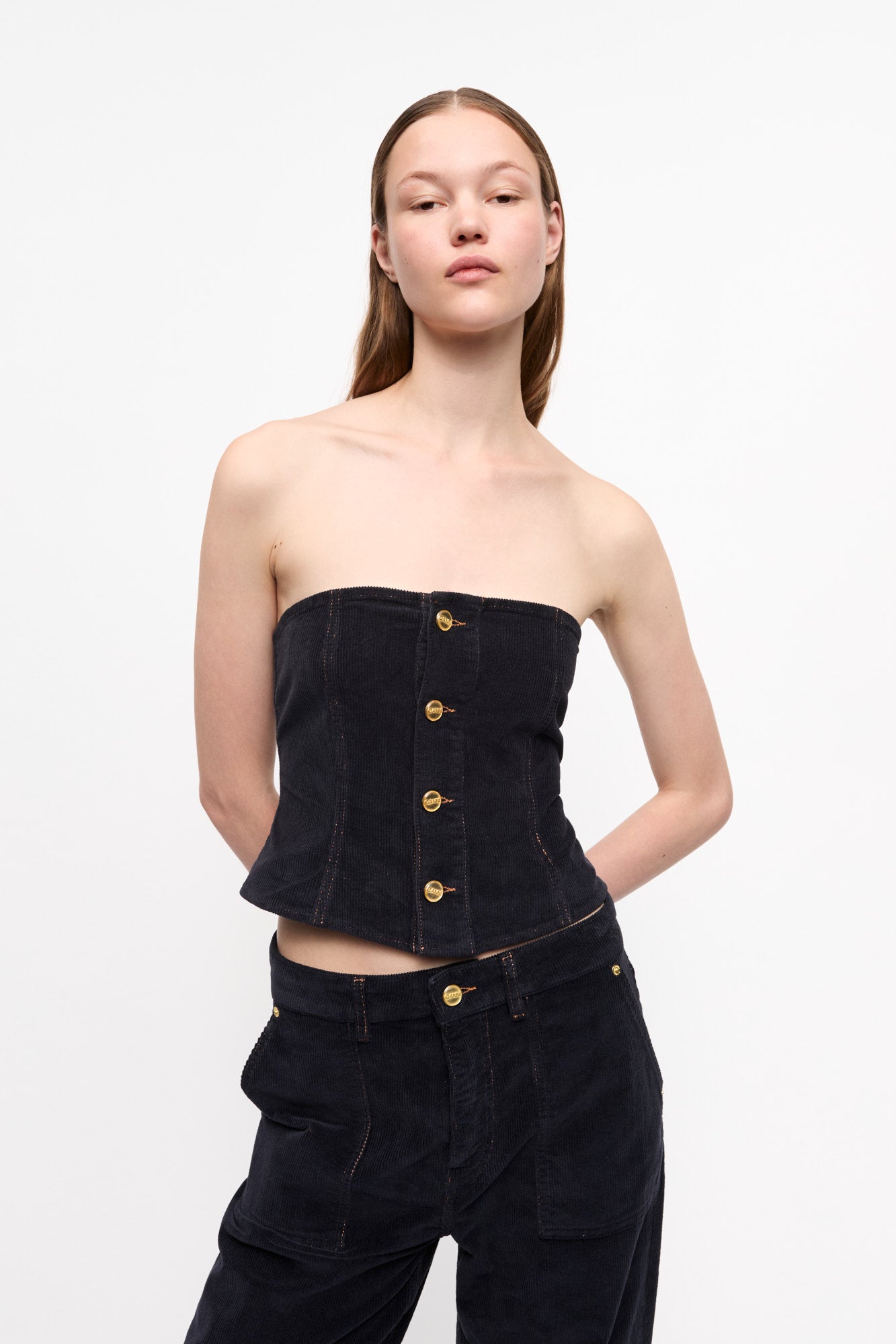 Washed Corduroy Top | Sky Captain