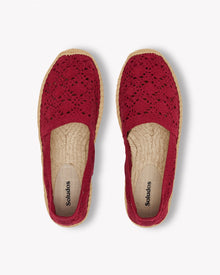 Womens | Original Espadrille | Crochet | Reef Red