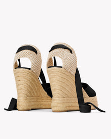 Womens | Marseille Platform Wedge Espadrille | Noche Black