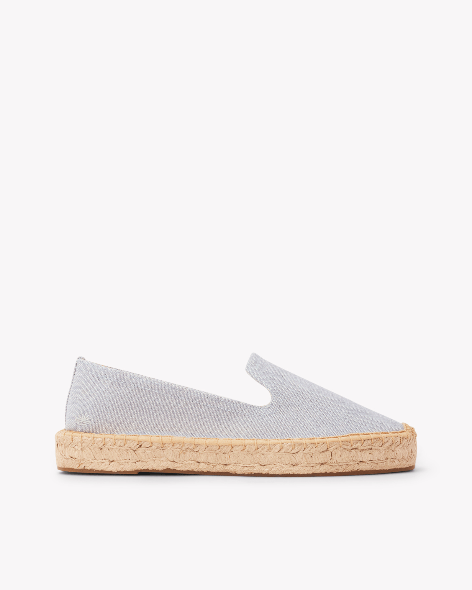 Women's Platform Smoking Espadrille | Woven Color | Dolphin Blue - Womens Espadrilles - Dolphin Blue - ET2C - 