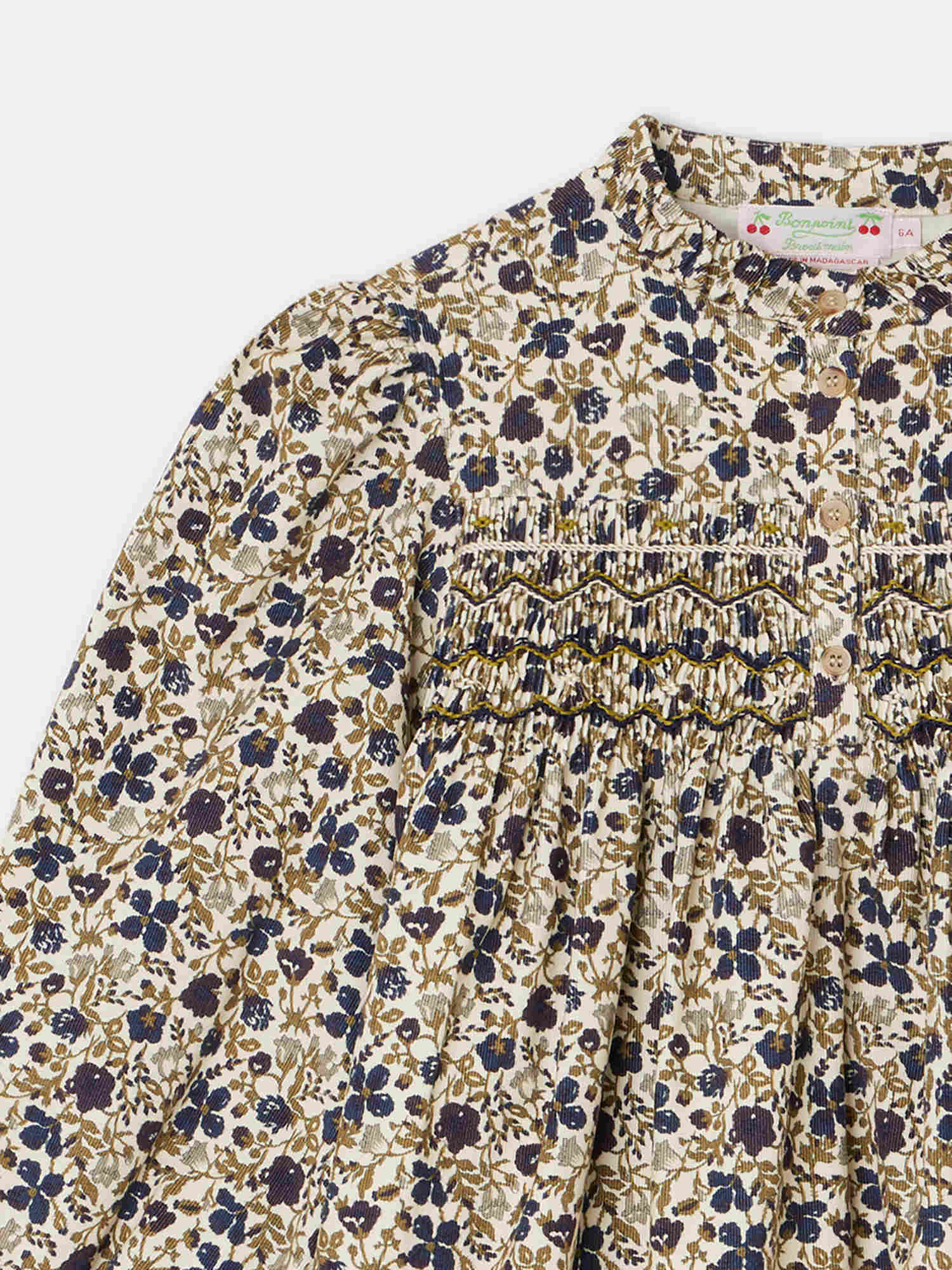 Girl | Tamsin Smocked Dress | Beige
