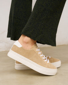 Womens | Ibiza Platform Sneaker | Sand Tan