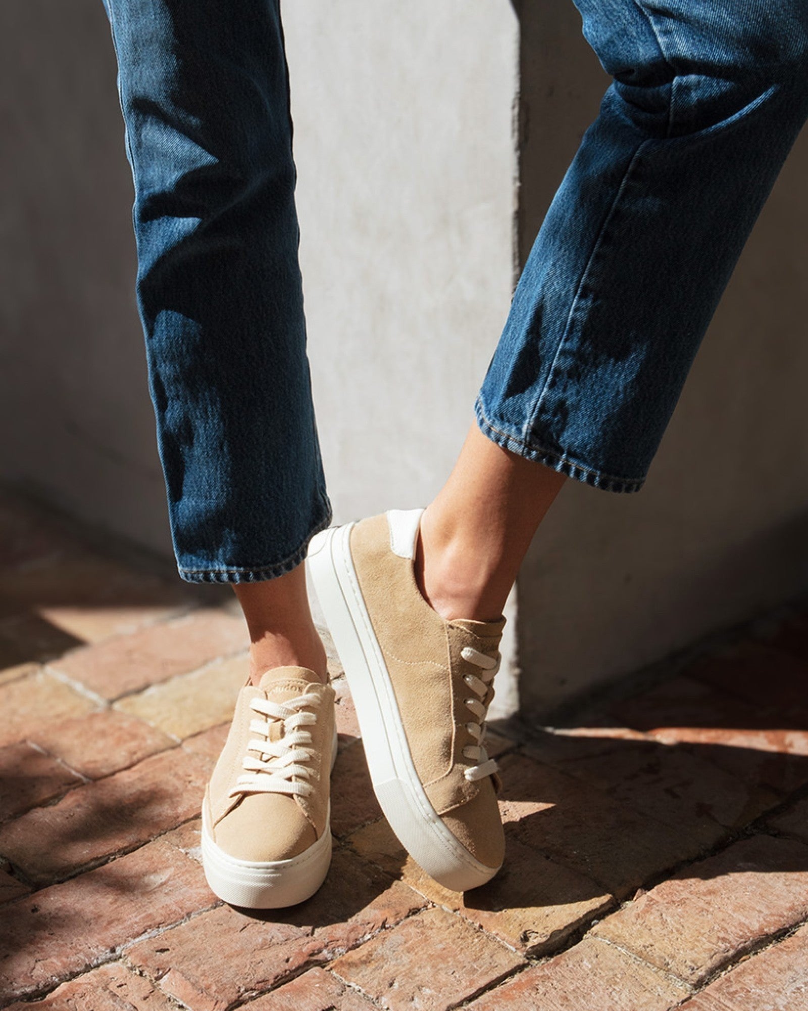 Womens | Ibiza Platform Sneaker | Sand Tan