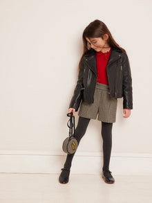 Unisex | Temple Leather Jacket | Black