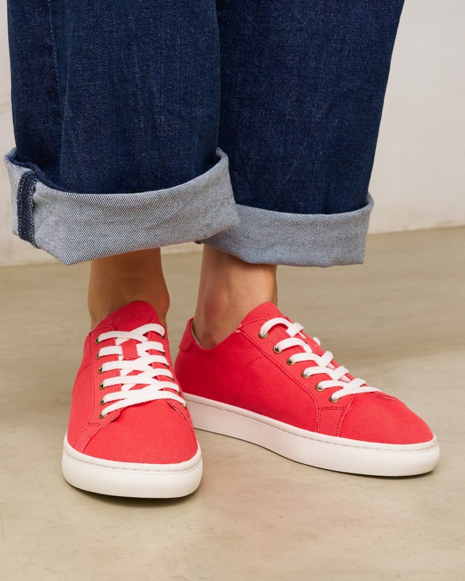Womens | Ibiza Canvas Sneaker | Cayenne Red