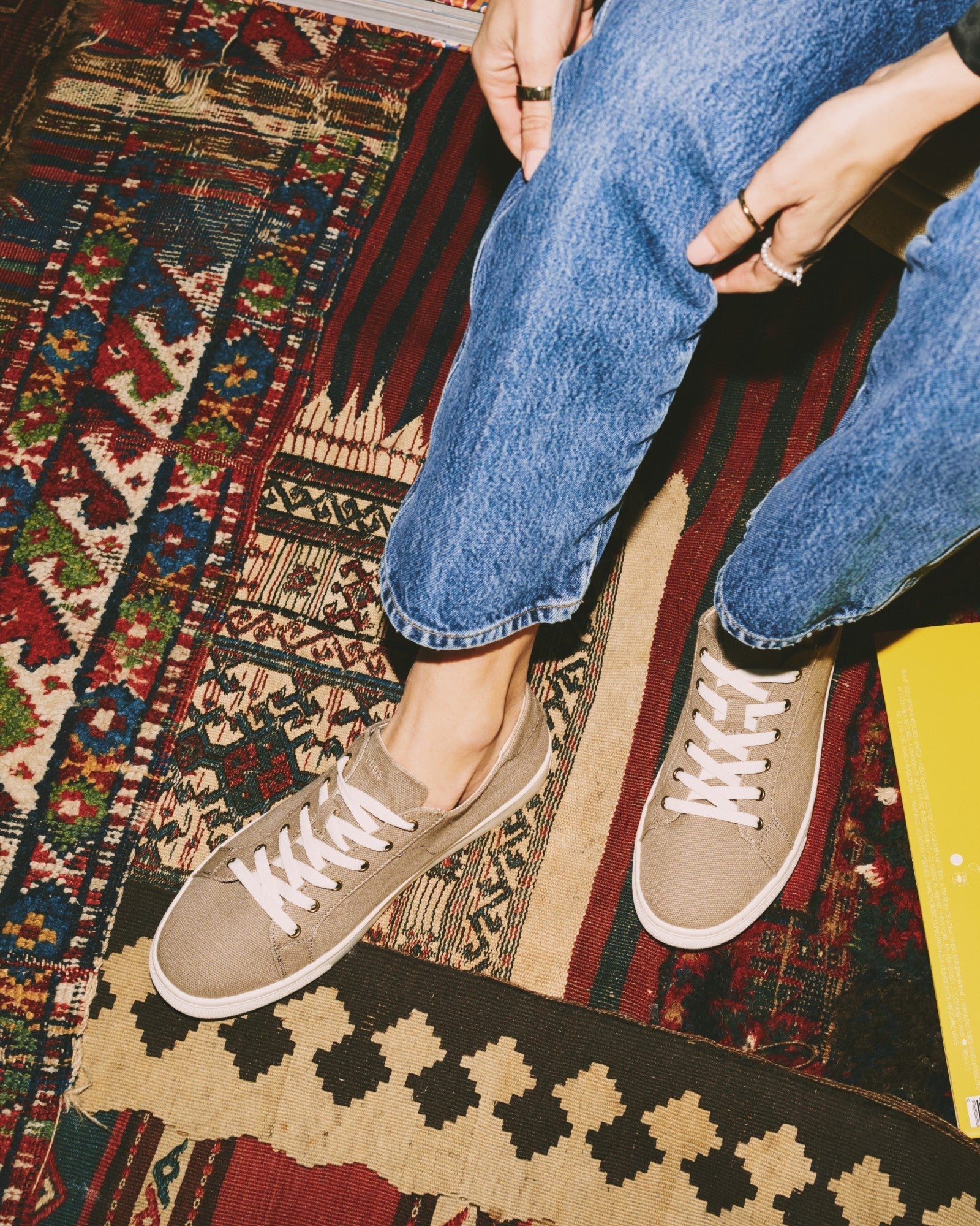 Womens | Ibiza Canvas Sneaker | Cafe Taupe