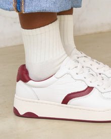 Womens | Roma Retro Sneaker | White/Wine