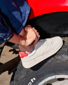 Womens | Roma Retro Sneaker | White/Red/French Blue