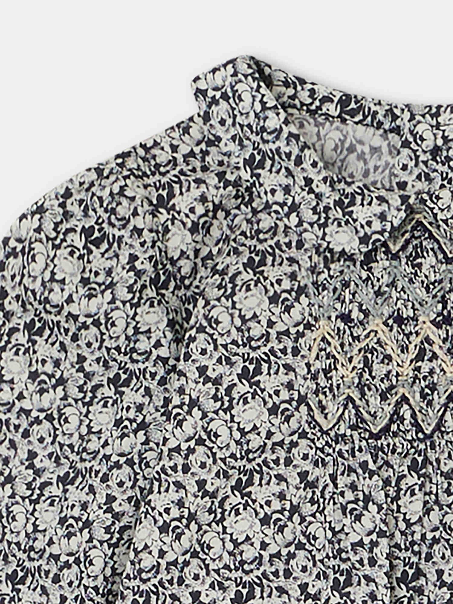 Girl | Julietti Smocked Blouse | Navy