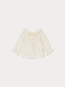 Girl | Embroidered Melly Blouse | Aqua Blue