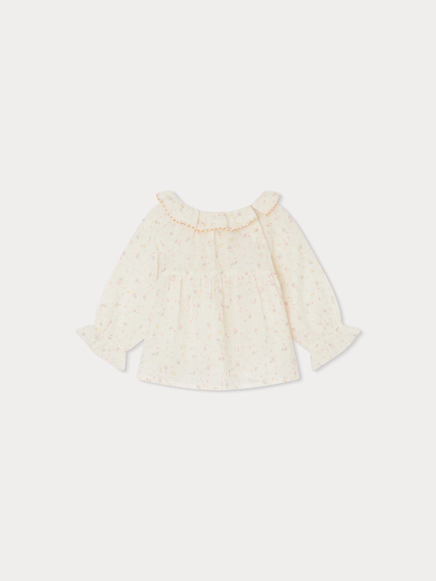 Girl | Embroidered Melly Blouse | Aqua Blue