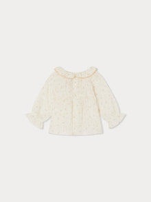 Girl | Embroidered Melly Blouse | Aqua Blue