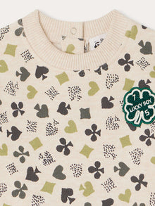 Boy | Dady Sweatshirt | Printed Ivory