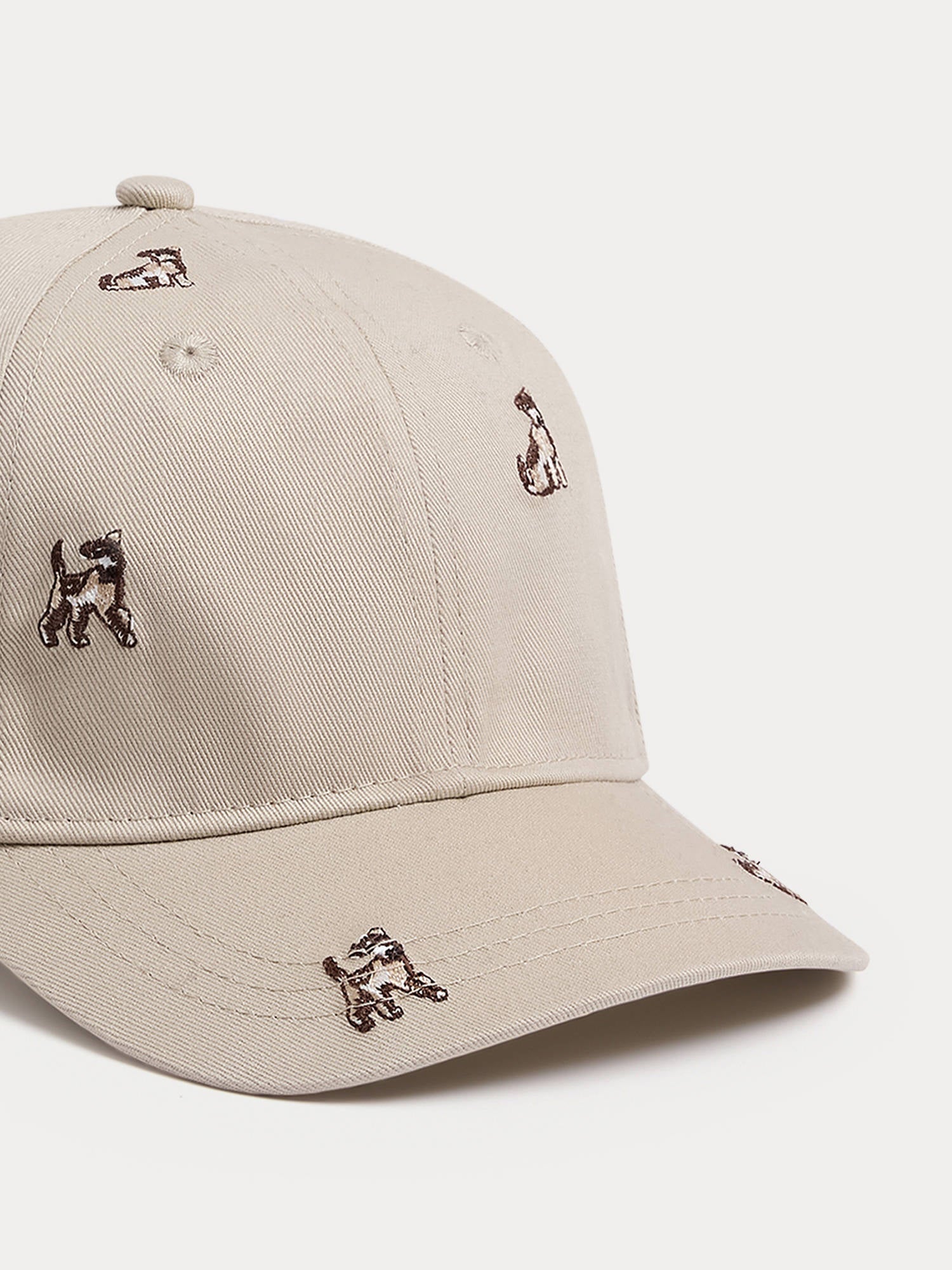 Boy | Arnold Cap With Dog Patterns | Beige