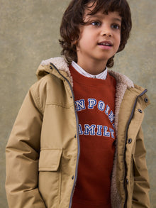 Boy | Baldwin Brown Lined Parka | Camel