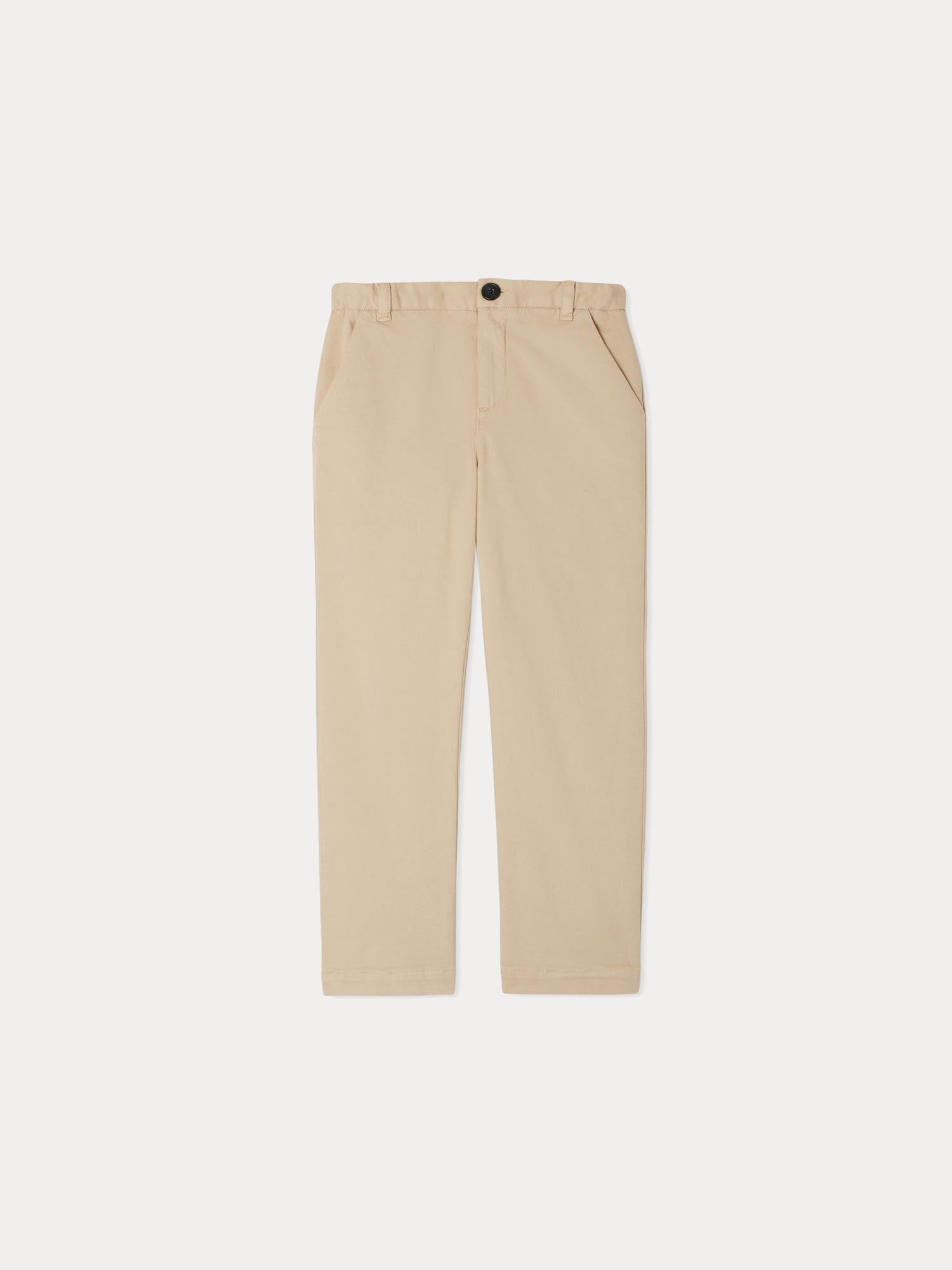 Boy | Timoté Beige Twill Pants | Beige